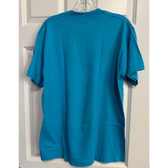 Vintage 90s Minnesota Loon Graphic Shirt Screen Stars Best Aqua Blue Size Large - Picture 2 of 4